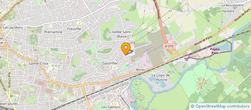 localisation de l'entreprise POUPARD SYLVIE à LE MANS