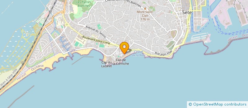 localisation de l'entreprise POUPART CONSTANT  SETE