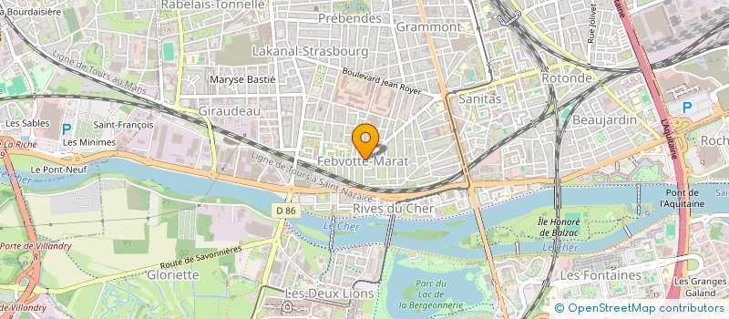 localisation de l'entreprise POUPAULT  TOURS