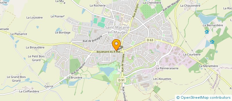 localisation de l'entreprise POUPAULT FRERES à SEVREMOINE