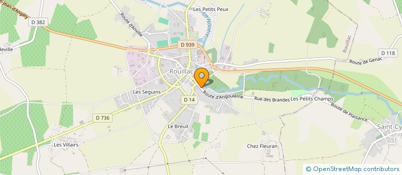 localisation de l'entreprise POUPELIN à GENAC-BIGNAC
