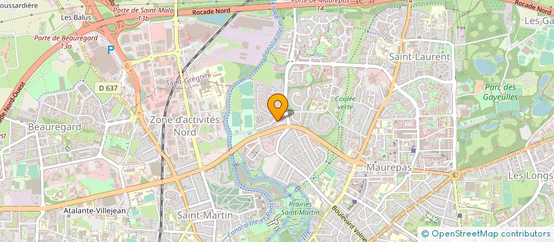 localisation de l'entreprise POUPENN à RENNES
