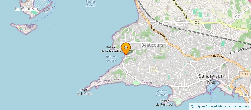 localisation de l'entreprise POUPI à SANARY-SUR-MER