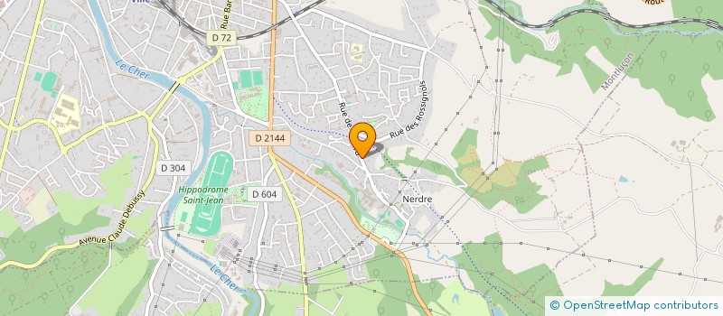 localisation de l'entreprise POUPI à MONTLUCON
