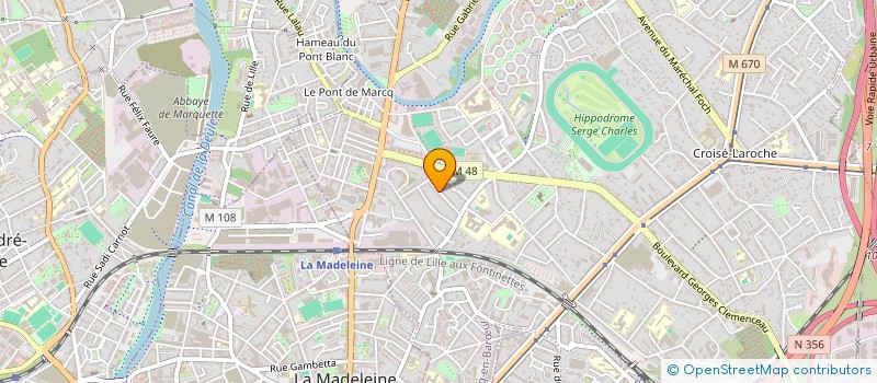 localisation de l'entreprise POUPI à MARCQ-EN-BARŒUL
