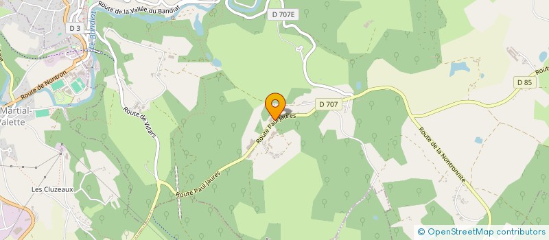 localisation de l'entreprise POUPILOU  NONTRON