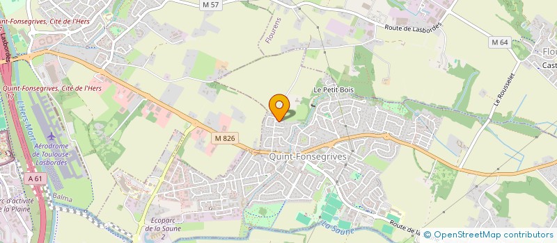 localisation de l'entreprise POUPIN  QUINT-FONSEGRIVES