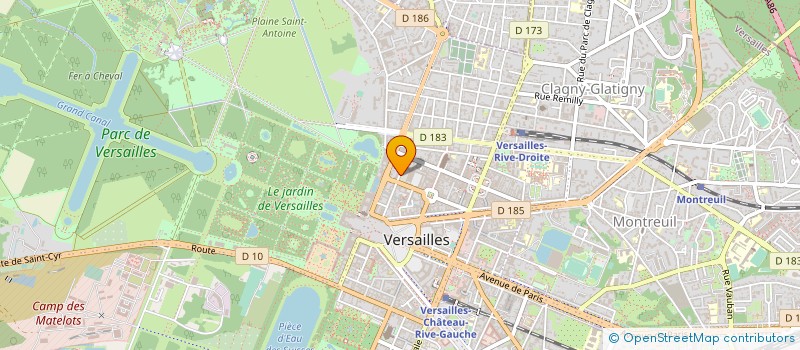 localisation de l'entreprise POUPINET                      M MAD à VERSAILLES