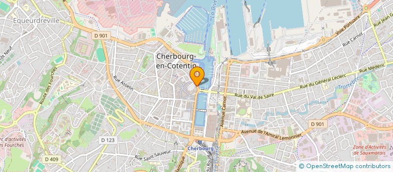 localisation de l'entreprise POUPIO  CHERBOURG-EN-COTENTIN