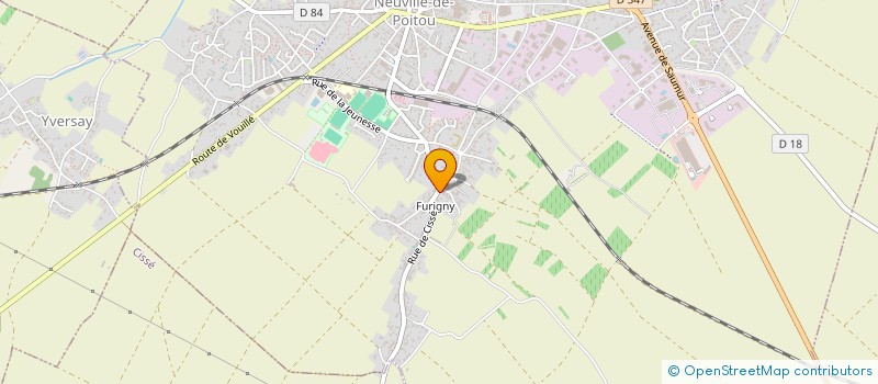 localisation de l'entreprise POUPLIN ET FILS  NEUVILLE-DE-POITOU