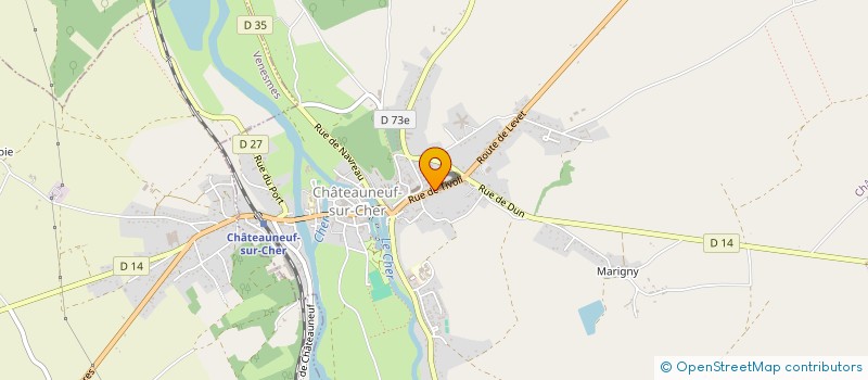 localisation de l'entreprise POUPLOT DISTRIBUTION  CHATEAUNEUF-SUR-CHER