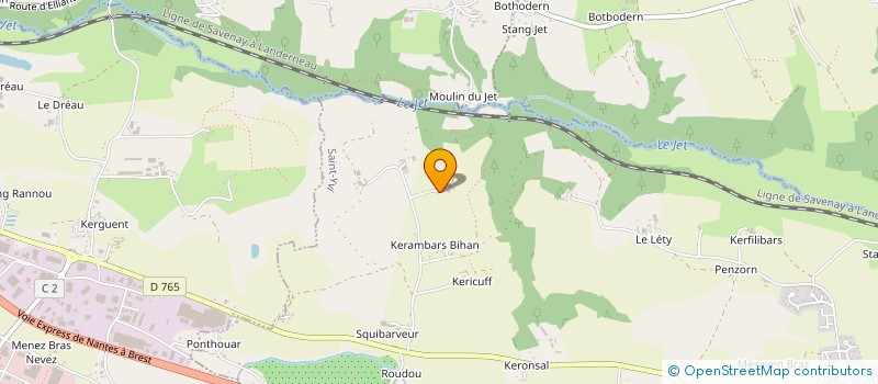 localisation de l'entreprise POUPON PAYSAGE à SAINT-YVI