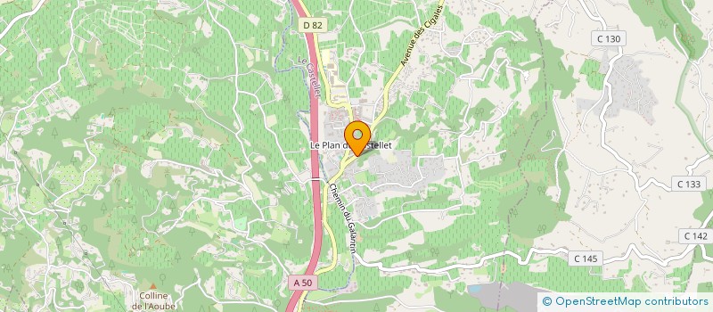 localisation de l'entreprise POUPON SARL  LE CASTELLET