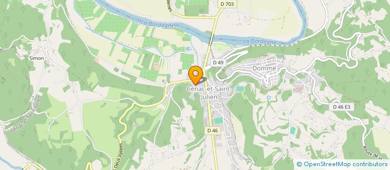 localisation de l'entreprise POUPOUILLETTE  CENAC-ET-SAINT-JULIEN