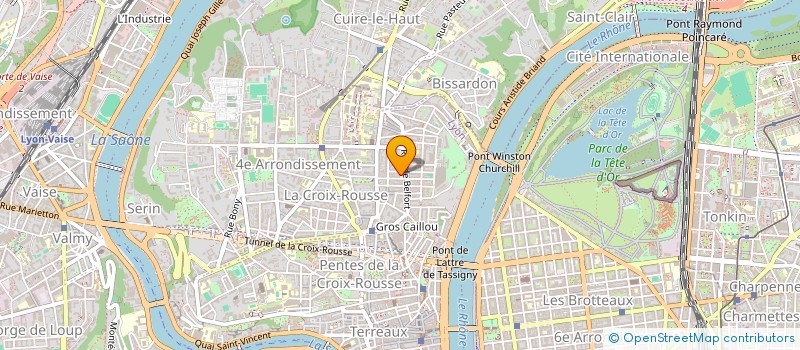 localisation de l'entreprise POUPOUL CROIX ROUSSE à LYON