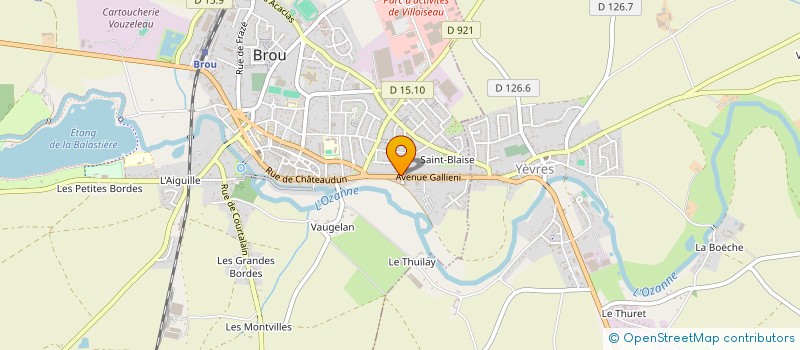 localisation de l'entreprise POUPS COUVERTURE à BROU