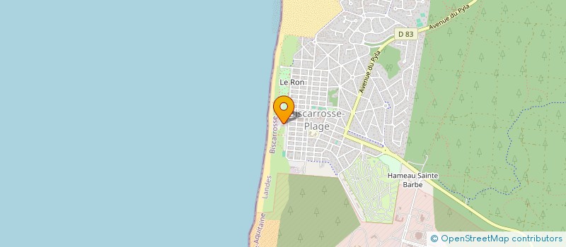 localisation de l'entreprise POUPY  BISCARROSSE