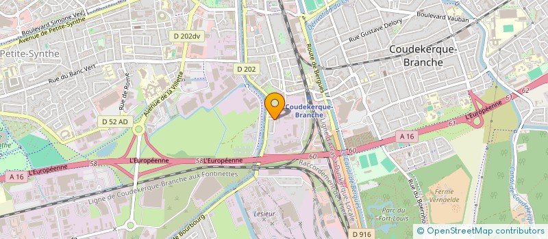 localisation de l'entreprise POUQUETTE CHR  COUDEKERQUE-BRANCHE