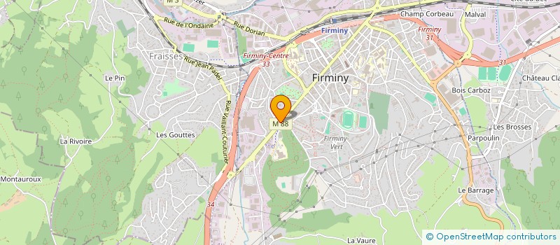 localisation de l'entreprise POUR 2MAIN  FIRMINY