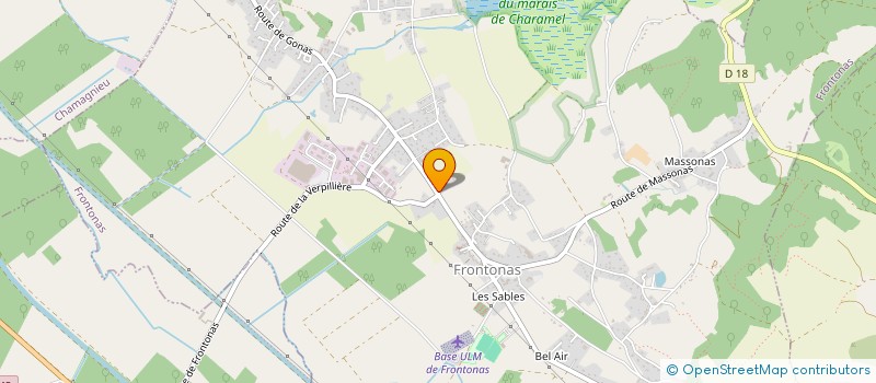 localisation de l'entreprise POUR AILES à FRONTONAS