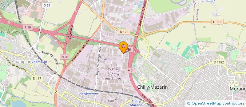 localisation de l'entreprise POUR AMENAGEMENT RATIONEL IMMEUB STANDAR à CHILLY-MAZARIN