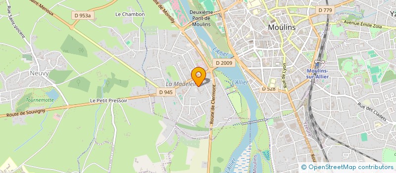 localisation de l'entreprise POUR ANIMATION PASTORALE DIOCESE MOULINS  MOULINS