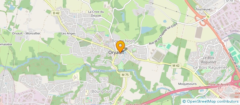 localisation de l'entreprise POUR ANIMER ET FACILITER DES ELANS DE SOLIDARITE à ORVAULT