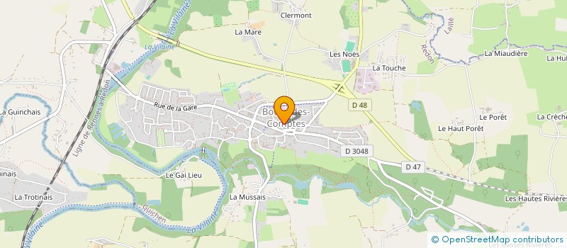 localisation de l'entreprise POUR ANIMER ET FACILITER DES ELANS DE SOLIDARITE  BOURG-DES-COMPTES