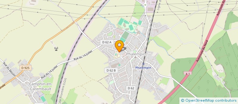 localisation de l'entreprise POUR BIEN VIVRE ENSEMBLE  PHALEMPIN