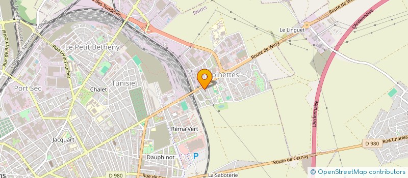 localisation de l'entreprise POUR BIEN VIVRE ENSEMBLE  REIMS