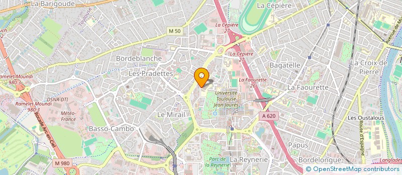 localisation de l'entreprise POUR DES OEUVRES ET DES PROJETS URBAINS POPULAIRES à TOULOUSE