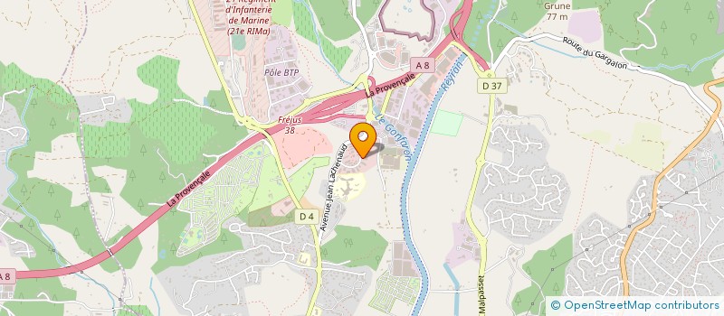 localisation de l'entreprise POUR DEVELOPPEMENT EDUC A ENVIRONNEMENT à FREJUS