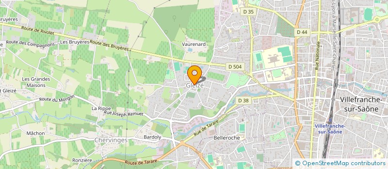 localisation de l'entreprise POUR ELLES  GLEIZE