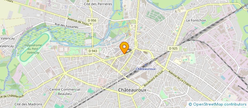 localisation de l'entreprise POUR ELLES à CHATEAUROUX