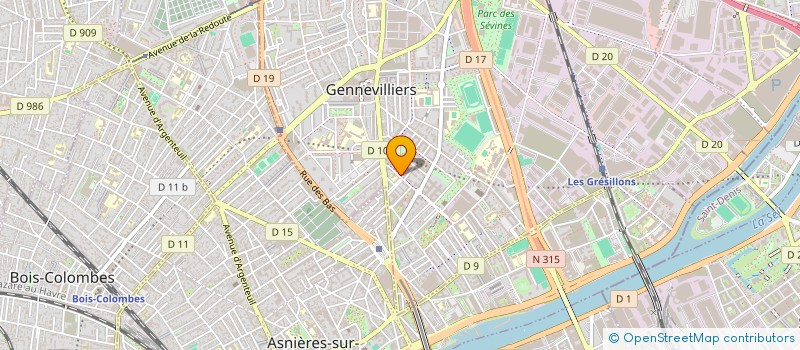localisation de l'entreprise POUR EUX AVEC EUX à GENNEVILLIERS
