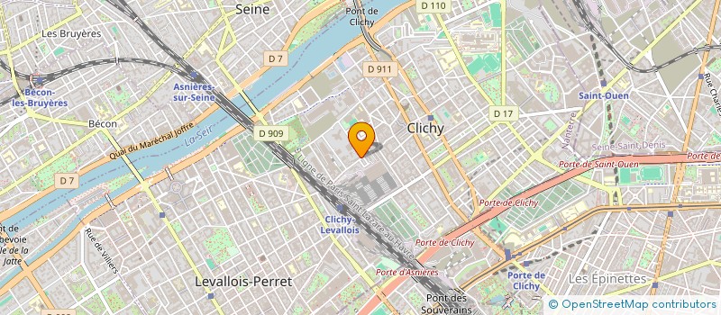 localisation de l'entreprise POUR EXAM PROBL FINANC INT INDUS TEXTILE à CLICHY