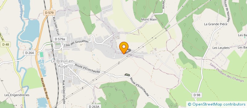 localisation de l'entreprise POUR HABITER INTERACTIF PHI 14  LE BREUIL-EN-AUGE