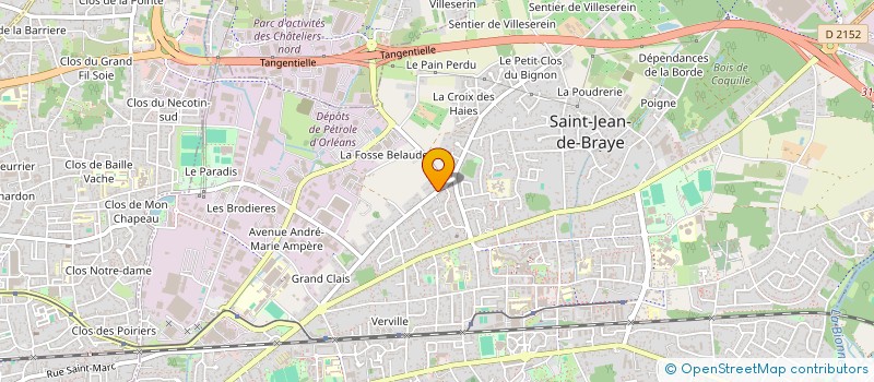 localisation de l'entreprise POUR INFO A ORLEANS à SAINT-JEAN-DE-BRAYE