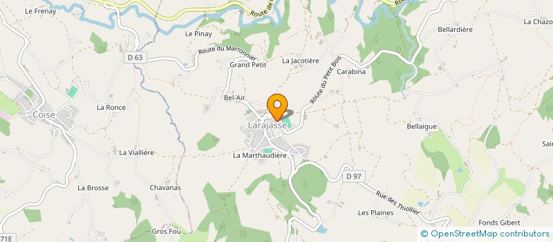 localisation de l'entreprise POUR L' ACCUEIL ET L'ANIMATION  DE LARAJASSE à LARAJASSE