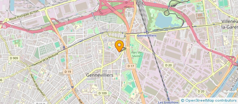 localisation de l'entreprise POUR L'AIDE A LA PARENTALITE - RESEAU DES PARENTS à GENNEVILLIERS