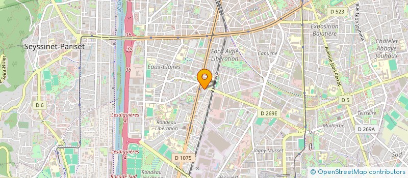 localisation de l'entreprise POUR L'AMOUR 2  GRENOBLE