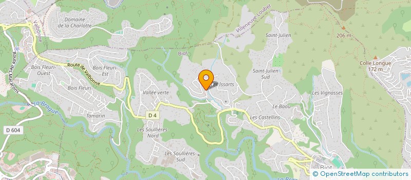 localisation de l'entreprise POUR L'AMOUR DE NOS POILUS à BIOT