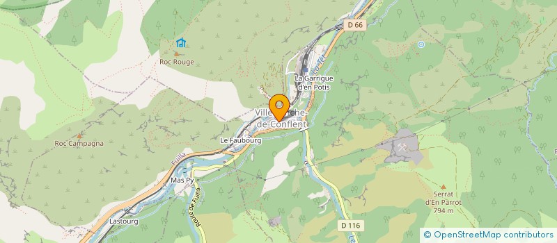 localisation de l'entreprise POUR L'AMOUR DE PYRENE à VILLEFRANCHE-DE-CONFLENT