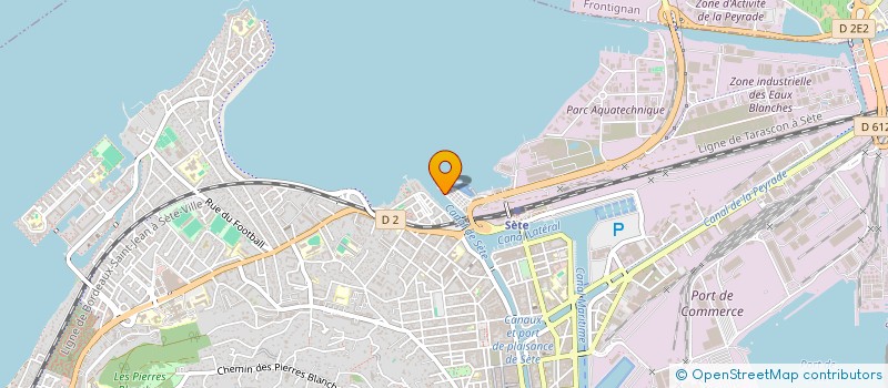 localisation de l'entreprise POUR L'AMOUR DE SETE EN MEDITERRANEE  SETE