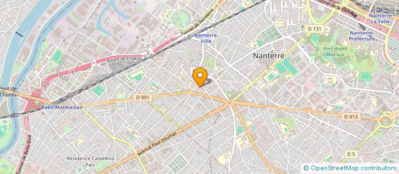 localisation de l'entreprise POUR L ASSISTANCE MEDICO DENTAIRE  NANTERRE