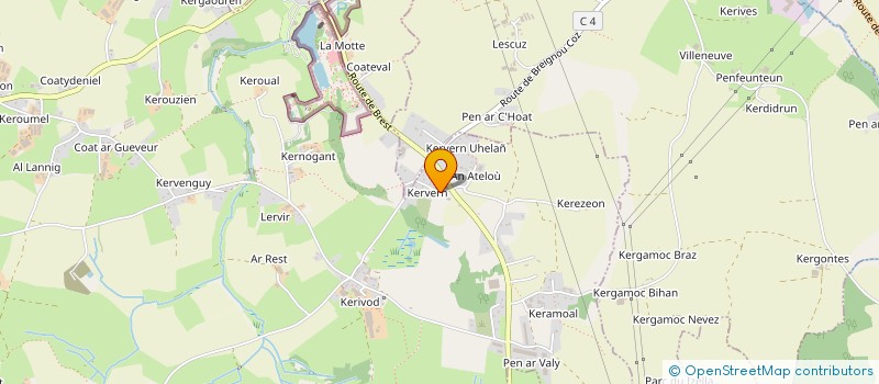 localisation de l'entreprise POUR L'AVENIR  MILIZAC-GUIPRONVEL