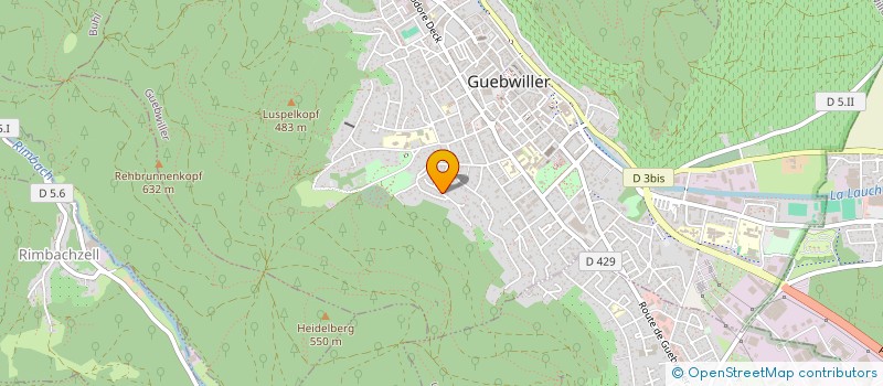 localisation de l'entreprise POUR L'AVENIR D'ELSA  GUEBWILLER