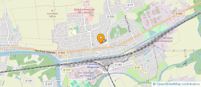 localisation de l'entreprise POUR L'AVENIR DE MIGENNES à MIGENNES