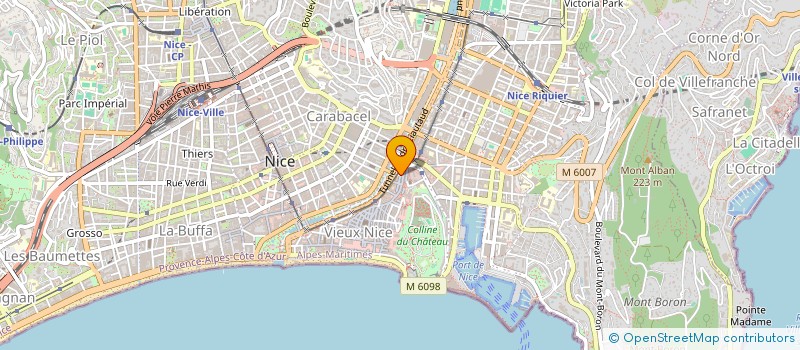 localisation de l'entreprise POUR L'EDUCATION ET LA FAMILLE  NICE