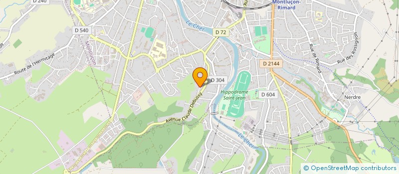 localisation de l'entreprise POUR L ENSEIGNEMENT DE LA MUSIQUE à MONTLUCON